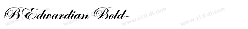 BEdwardian Bold字体转换